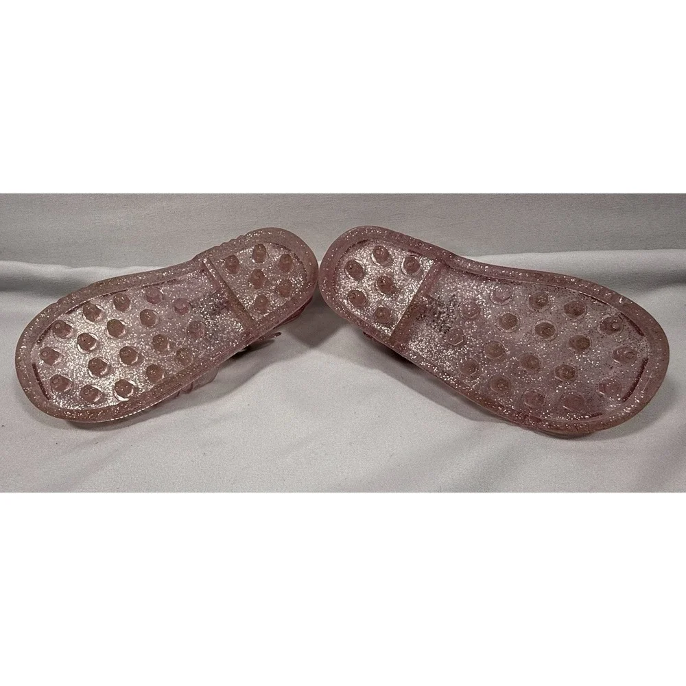 GAP Girls Toddler Pink Glitter Jelly Fisherman Sandals Size 7